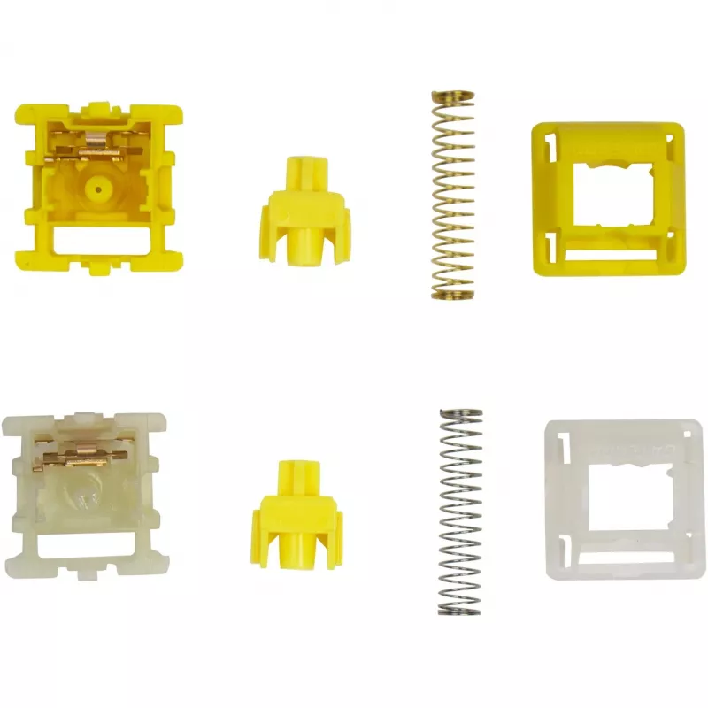 Mehānisko taustiņslēdžu komplekts Keychron Gateron Cap V2 Golden-Yellow G32 — 110 gab.