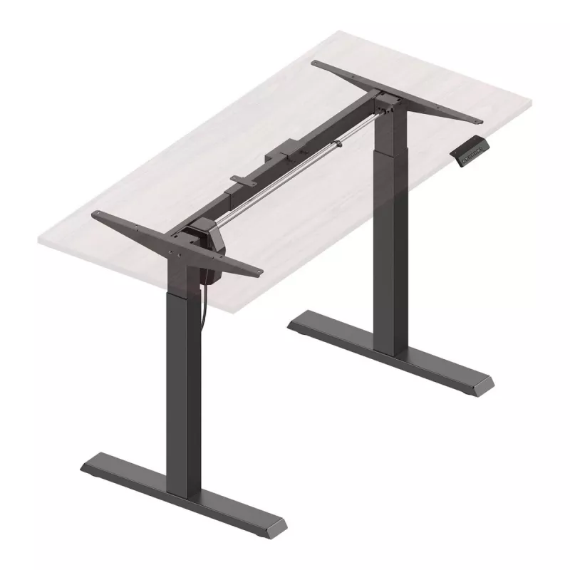 Ergo Office ER-433 elektriski regulējams galda rāmis, pelēks, max 123 cm, 80 kg - bez galda virsmas, stāvus/sēdus darbam