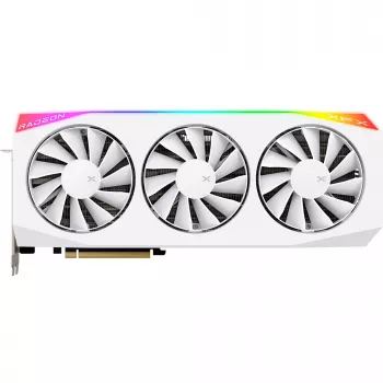 Grafikas karte XFX Radeon RX 9070 XT — 16 GB GDDR6, 256-bit, PCIe x16, 3 ventilatori, Balta, 360 mm