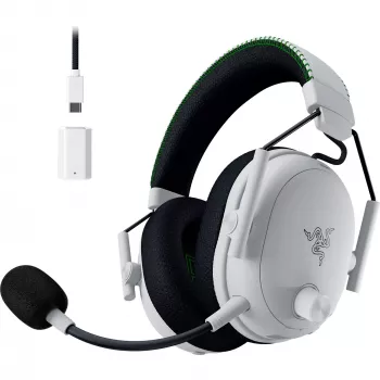Austiņas Razer BlackShark V3 Pro vadu un bezvadu Bluetooth balts