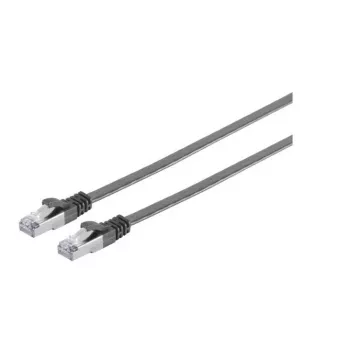 Tīkla kabelis Microconnect V-UTP6A01S-FLAT RJ-45 Cat6a 1m Melns