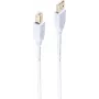 shiverpeaks ®-BASIC-S--USB kabelis, A tipa spraudnis uz B tipa spraudni, ĀTRDARBĪBAS, Apzeltīti kontakti, USB 2.0, Balts, 5,0m (BS77025-W)