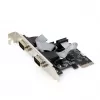 Gembird SPC-22 PCIe seriālā adaptera karte, 2x RS-232, zema profila, WCH382, 2 Mbps