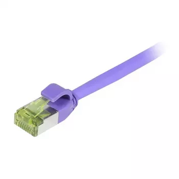 Synergy 21 savienojuma kabelis RJ45 CAT6A 500MHz violets S/FTP plāns apaļš - tīkla kabelis