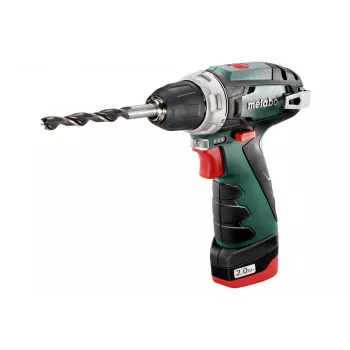 Metabo PowerMaxx BS Basic Pistolešu rokas urbis, 1400 RPM, melns/zaļš