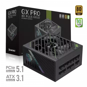 Gamemax GX PRO 1250G barošanas bloks, 80 PLUS Gold, 1250 W, pilnībā modulārs