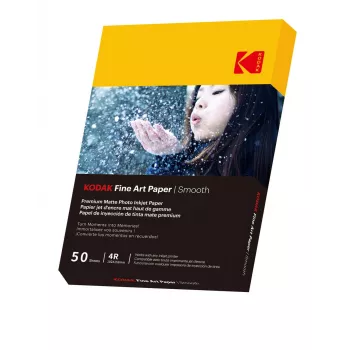 Kodak Fine Art Papīrs 230g Matēts Pārklājums Gluds 4/6x50