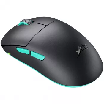 Xtrfy M8 Vadu/Bezvadu Spēļu Pele 400-26000 CPI Zems Priekšgals Īpaši Viegls (M8W-BLACK)