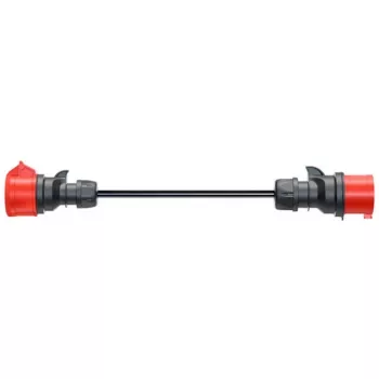Adapteris Gemini flex 11 kW, CEE sarkans trīsfāžu 16A > CEE sarkans 32A (melns, 30cm)