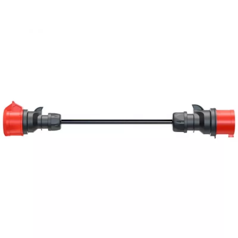 Adapteris Gemini flex 11 kW, CEE sarkans trīsfāžu 16A > CEE sarkans 32A (melns, 30cm)