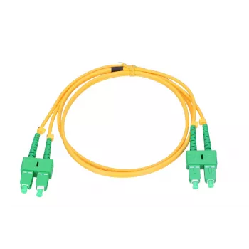 Patchcord Extralink SC/APC–SC/APC viens režīms duplekss G.652D 3mm 5m