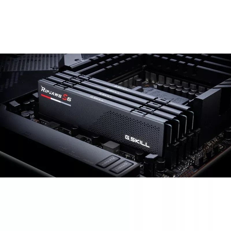 G.Skill Ripjaws S5 64 GB (2x 32 GB) DDR5-5600 Dual-Kit, atmiņa, melna, F5-5600J3636D32GX2-RS5K, Intel XMP