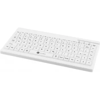 Vadu medicīnas tastatūra GETT TKG-088-GCQ-IP68-WHITE-USB 2.0, IP68 hermētiska konstrukcija, balta