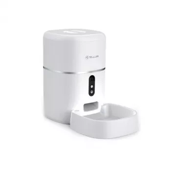 Automātiskā barotava mājdzīvniekiem Tellur TLL331461 ar UltraHD kameru, 4 L, Balta