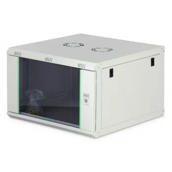 Sienas stiprinājuma skapis DIGITUS Dynamic‑N 7U 19 collu 600x600 mm, neizmontēts, IP20, atslēgas slēdzene