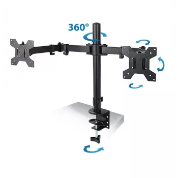 Esperanza ERW018 Galda stiprinājums diviem monitoriem 10-27'' līdz 8kg