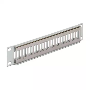 Patch Panel DeLOCK 43327 12 portu Keystone 1U 10 inch pelēks