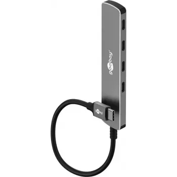 Goobay Slim 4-Port USB-Hub USB-C līdz 5 Gbit/s - USB 3.2 spraudnis > 4x (79160)