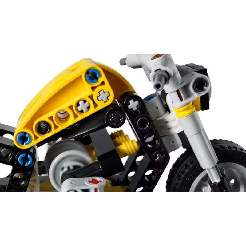 LEGO TECHNIC 42225 Dzeltenais Motocikls