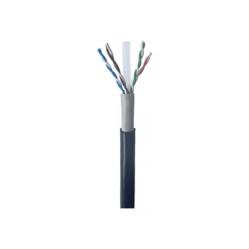 Gembird CAT6 UTP āra vads ar cieto vadu 305m melns