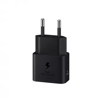 Samsung EP-T2510 universāls melns USB ātrās uzlādes lādētājs iekštelpām