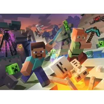 Puzle Ravensburger Minecraft 100 gab. Videospēle