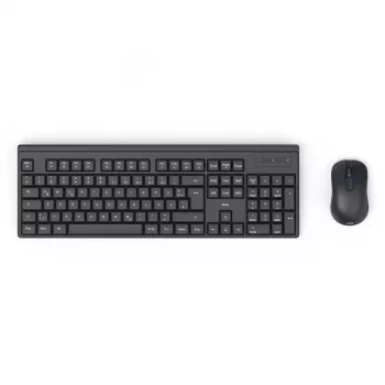 Bezvadu tastatūras un peles komplekts HAMA WKM-100 melns