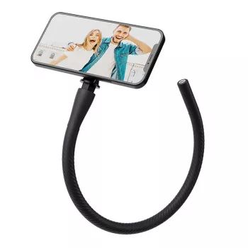 Elastīgs telefona stiprinājums Telesin P3-FM-01 — regulējams leņķis, viegls, melns