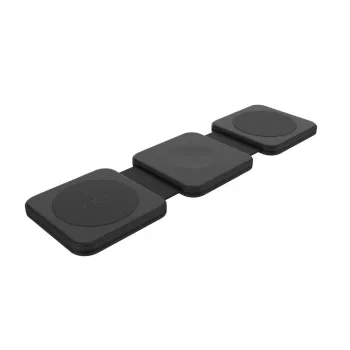 Bezvadu salokāms lādētājs FIXED FIXFLE-SA-BK 3-in-1 Samsung ierīcēm