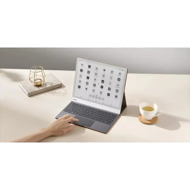 BOOX tastatūras maciņš Onyx Boox Note Max un Tab X C — brūns aizsargmaciņš ar integrētu tastatūru