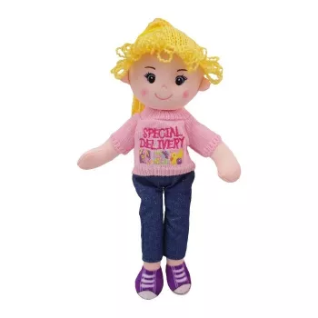 TULILO Olivia lupatu lelle 40 cm — mīksta auduma rotaļlieta bērniem