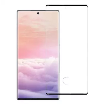 Rūdīta stikla aizsargplēve Tellur Samsung Galaxy Note 10 — 3D Full Glue, Melna