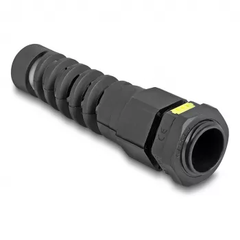 DeLOCK Kabeļa blīvslēgs M16 Ventilācijas Sprieguma mazināšana IP68 Melns 2 gab.