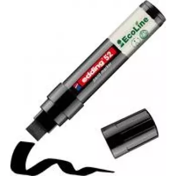 Marķieris Edding 52 EcoLine, melns, 4.0–15.0 mm, uzpildāms