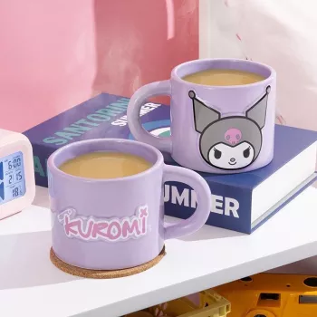 Keramiskā krūze Paladone PP14659KUR Kuromi reljefa dizains