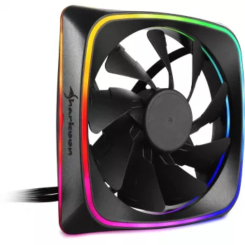 Ventilators Sharkoon RGB SHARK Lights 12 cm Melns