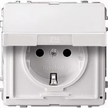 MERTEN SCHUKO kontaktligzda 16A MEG2310-7244 balta AC 250V ar veramu vāciņu