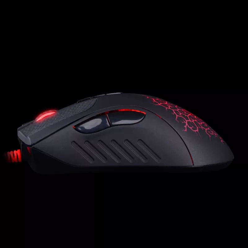 BLOODY A90 Gaming pele, labā roka, USB-A, optiskā, 6200 DPI