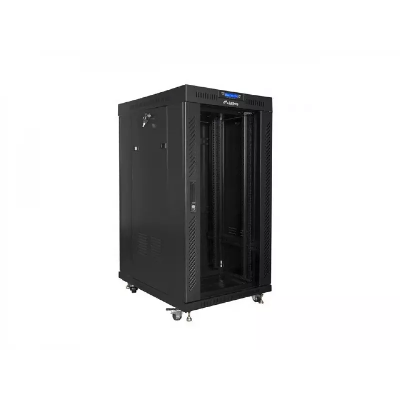 Brīvi stāvošs serveru skapis LANBERG FF01-6822-12BL 22U Melns 1200 kg