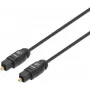 Manhattan Toslink digitālais optiskais audio kabelis, 5m, vīriešu/vīriešu, Toslink S/PDIF, apzeltīti kontakti, mūža garantija