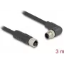 DeLOCK sensora/izpildmehānisma kabelis 3 m RST M12 Melns 80530