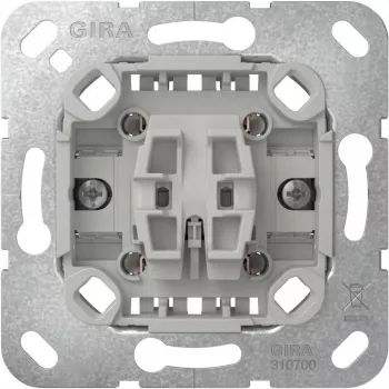 Gira Rocker Switch Cross modulis 310700 vairāku vietu pārslēgšanai, iekštelpu elektroinstalācijas ieliktnis