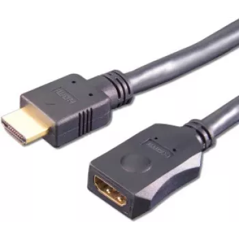 HDMI kabelis e+p HDMV 402 2m, A tipa vīrietis–sieviete, melns