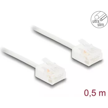 DeLOCK RJ45 Cat.6 UTP tīkla kabelis 0,5 m balts