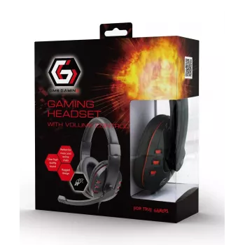 Gembird GHS-402 austiņas/mikrofons Vadu galvas saite Gaming Melnas