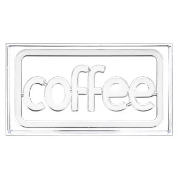 Neona LED zīme ActiveJet AJE-NEON COFFEE, daudzkrāsaina, USB 5V, virsmas montāža, AS plastmasas rāmis