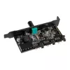 PCI-slota ventilatora un RGB LED kontrolieris Lamptron CFP30, melns