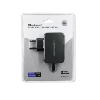 Strāvas adapteris QOLTEC 45W 19V portatīvajām ierīcēm — nomaiņas adapteris 45 W 19 V