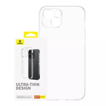Telefona maciņš Baseus OS-Lucent Series iPhone 15 Plus, caurspīdīgs, plāns aizsargpārvalks