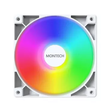 Montech GF120 V2 ARGB Datora korpusa ventilators 12 cm Balts 3 gab.